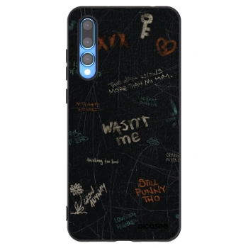 Picasee silikonový černý obal pro Huawei P20 Pro - CONFESSION