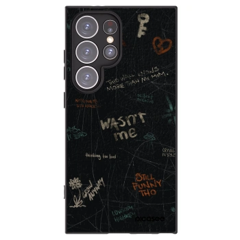 Picasee silikonový černý obal pro Samsung Galaxy S24 Ultra S928B 5G - CONFESSION