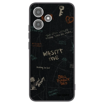 Picasee silikonový černý obal pro Xiaomi Redmi 12 5G - CONFESSION