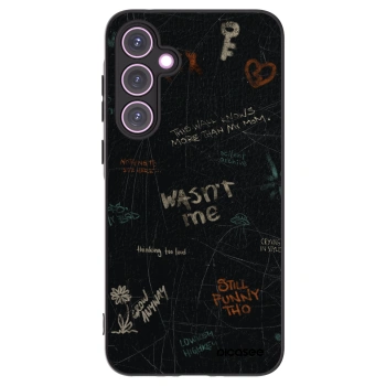 Picasee silikonový černý obal pro Samsung Galaxy A35 5G A356B - CONFESSION