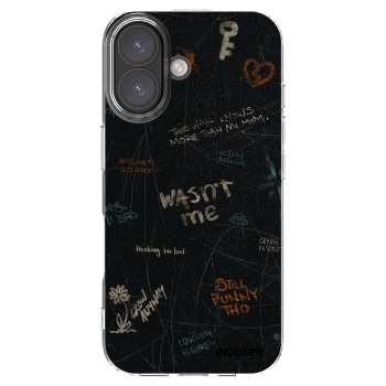 Picasee silikonový průhledný obal pro Apple iPhone 16 - CONFESSION