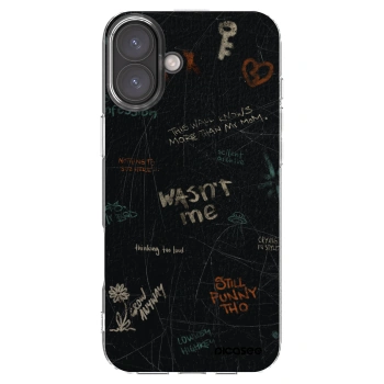 Picasee silikonový průhledný obal pro Apple iPhone 16 Plus - CONFESSION