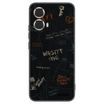 Picasee silikonový černý obal pro Motorola Moto G85 - CONFESSION
