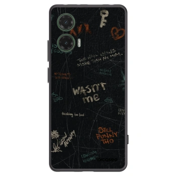 Picasee silikonový černý obal pro Motorola Moto G35 5G - CONFESSION