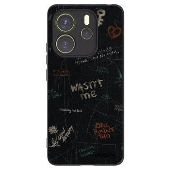 Picasee silikonový černý obal pro Xiaomi Redmi Note 14 4G - CONFESSION