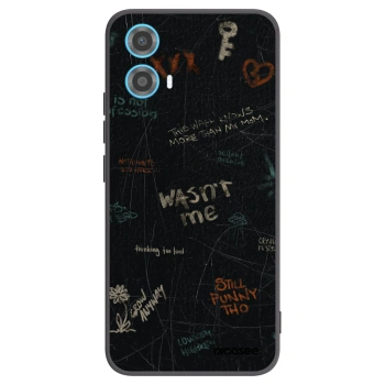 Picasee silikonový černý obal pro Motorola Moto G34 5G - CONFESSION