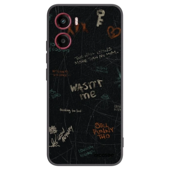 Picasee silikonový černý obal pro Motorola Moto G05 - CONFESSION