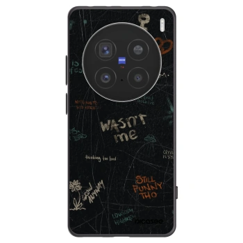 Picasee silikonový černý obal pro Vivo X200 Pro - CONFESSION
