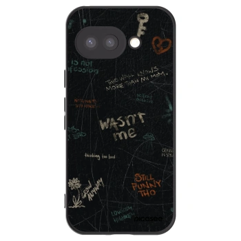Picasee silikonový černý obal pro Google Pixel 9a - CONFESSION