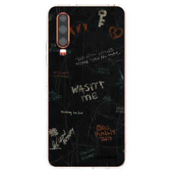Picasee silikonový průhledný obal pro Huawei P30 - CONFESSION