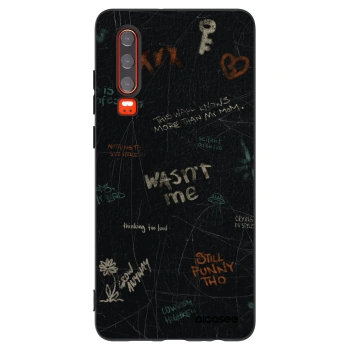 Picasee silikonový černý obal pro Huawei P30 - CONFESSION
