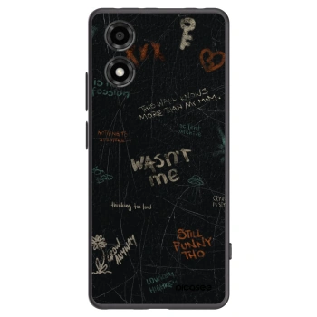 Picasee silikonový černý obal pro Motorola Moto E14 - CONFESSION