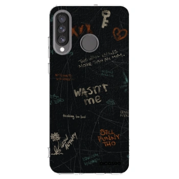 Picasee silikonový průhledný obal pro Huawei P30 Lite - CONFESSION