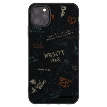 Picasee silikonový černý obal pro Apple iPhone 11 Pro Max - CONFESSION