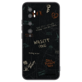 Picasee silikonový černý obal pro Xiaomi Mi Note 10 (Pro) - CONFESSION
