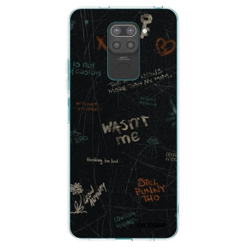 Picasee silikonový černý obal pro Xiaomi Redmi Note 9 - CONFESSION