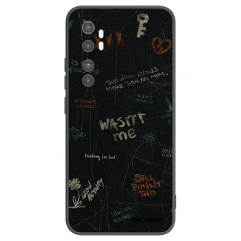 Picasee silikonový černý obal pro Xiaomi Mi Note 10 Lite - CONFESSION
