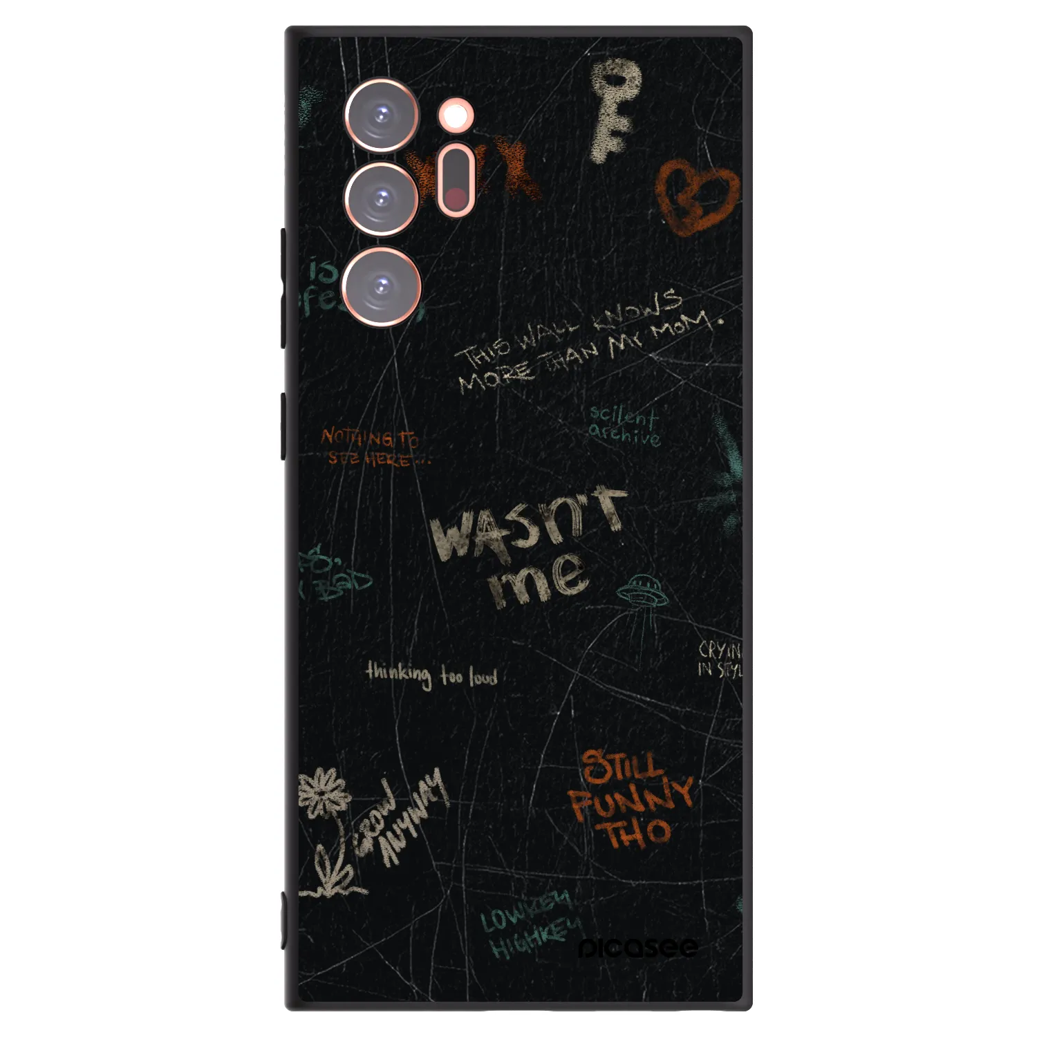 Picasee silikonový černý obal pro Samsung Galaxy Note 20 Ultra - CONFESSION