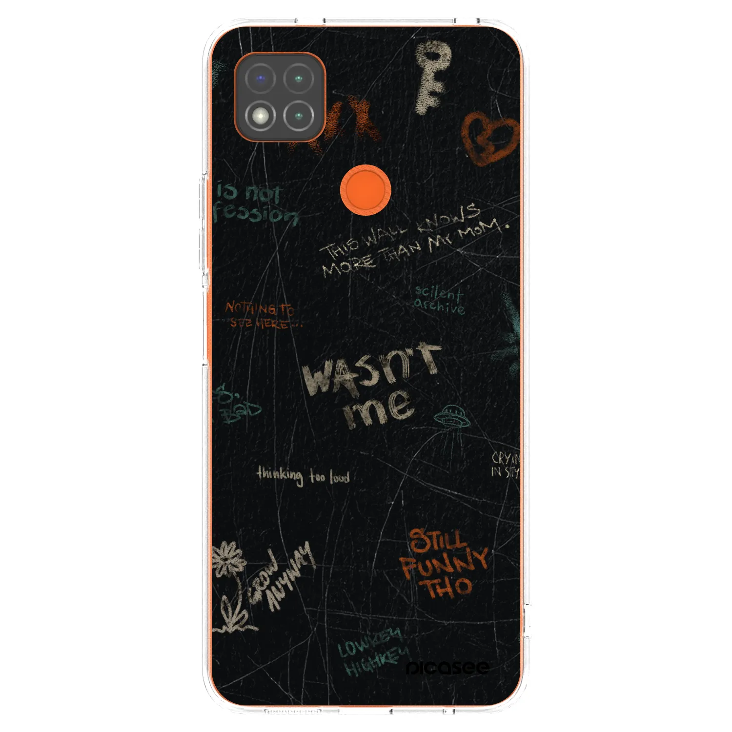 Picasee silikonový průhledný obal pro Xiaomi Redmi 9C - CONFESSION