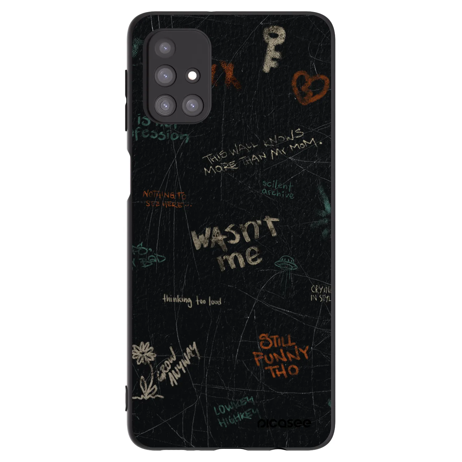 Picasee silikonový černý obal pro Samsung Galaxy M31s - CONFESSION