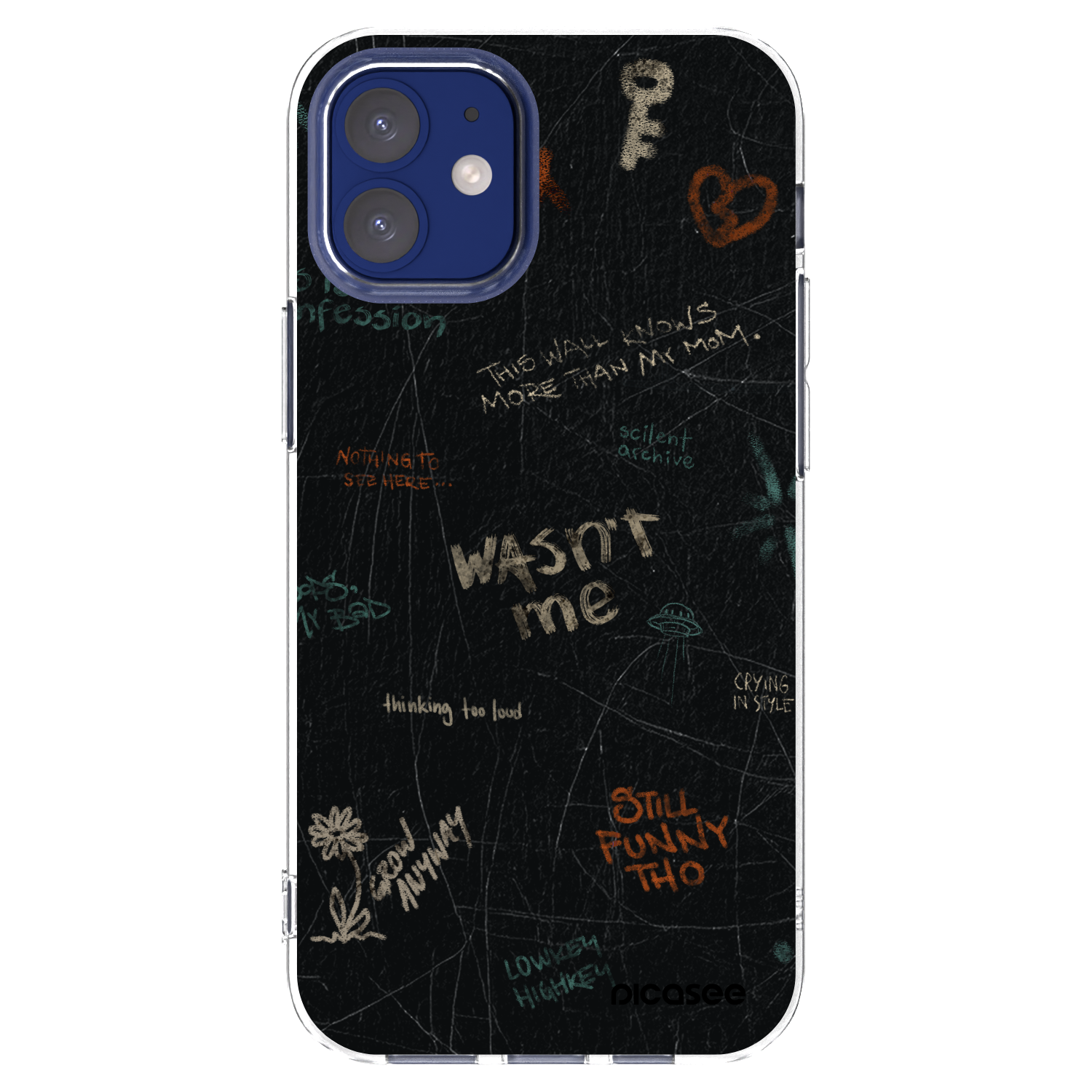 Picasee silikonový průhledný obal pro Apple iPhone 12 mini - CONFESSION