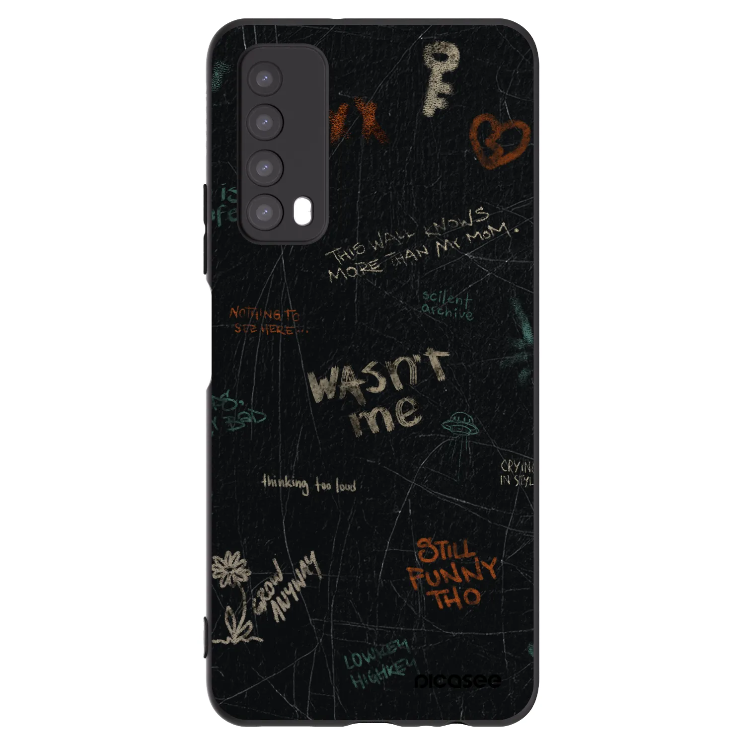 Picasee silikonový černý obal pro Huawei P Smart 2021 - CONFESSION
