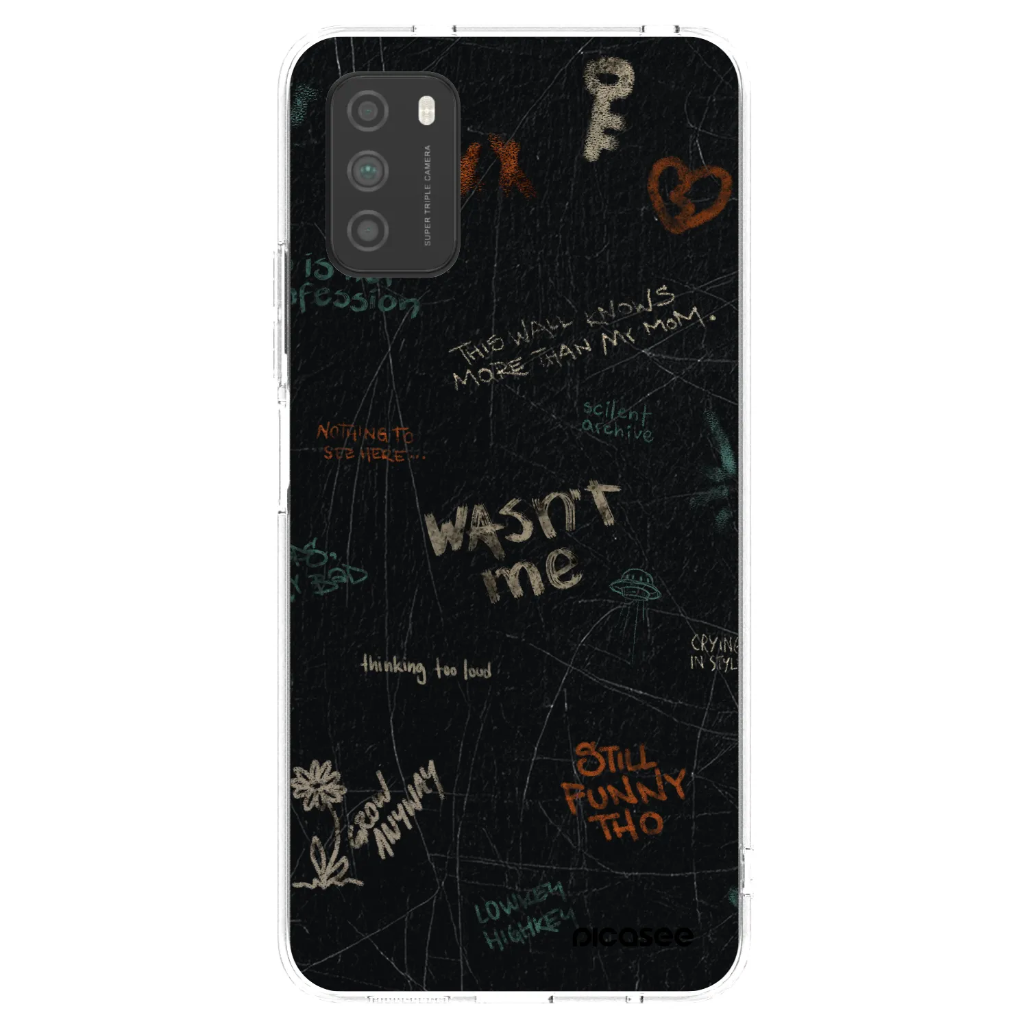 Picasee silikonový průhledný obal pro Xiaomi Poco M3 - CONFESSION