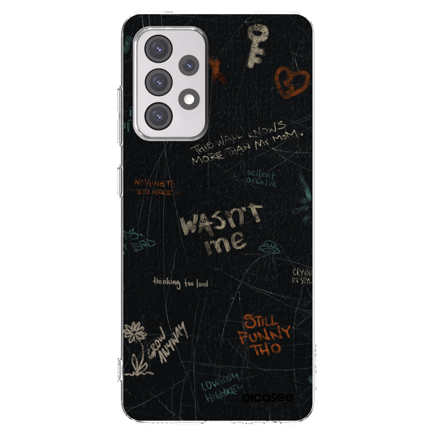 Picasee silikonový průhledný obal pro Samsung Galaxy A52 5G A525F - CONFESSION