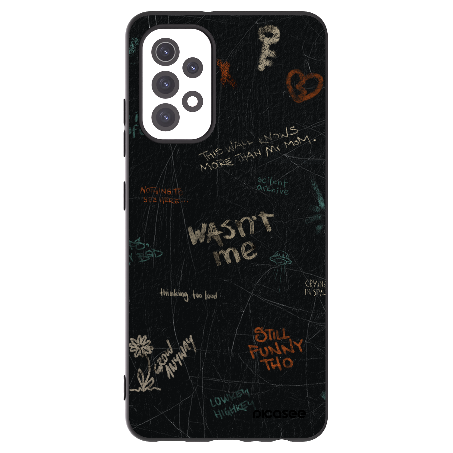 Picasee silikonový černý obal pro Samsung Galaxy A32 5G A326B - CONFESSION