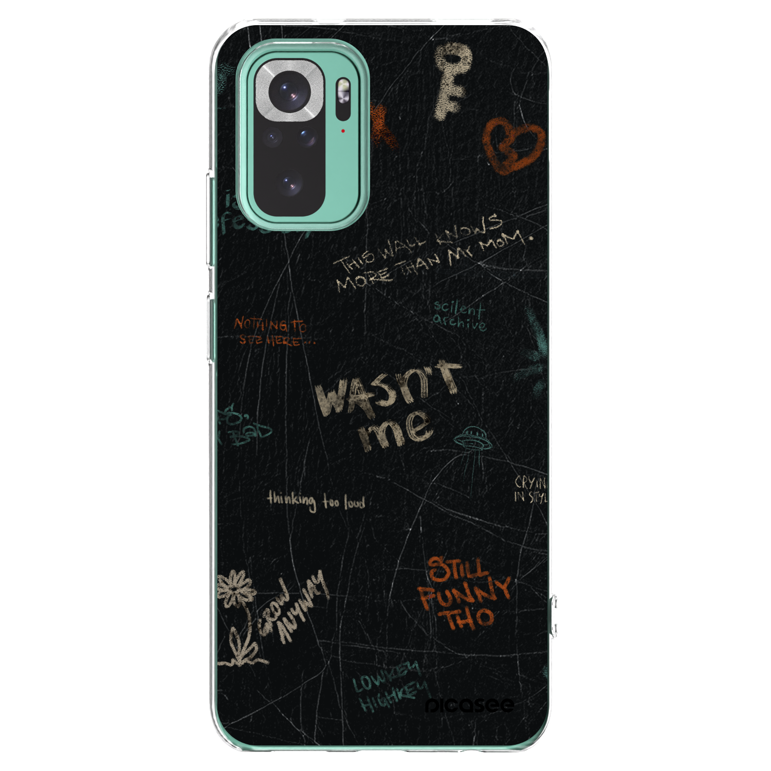 Picasee silikonový průhledný obal pro Xiaomi Redmi Note 10 Pro - CONFESSION
