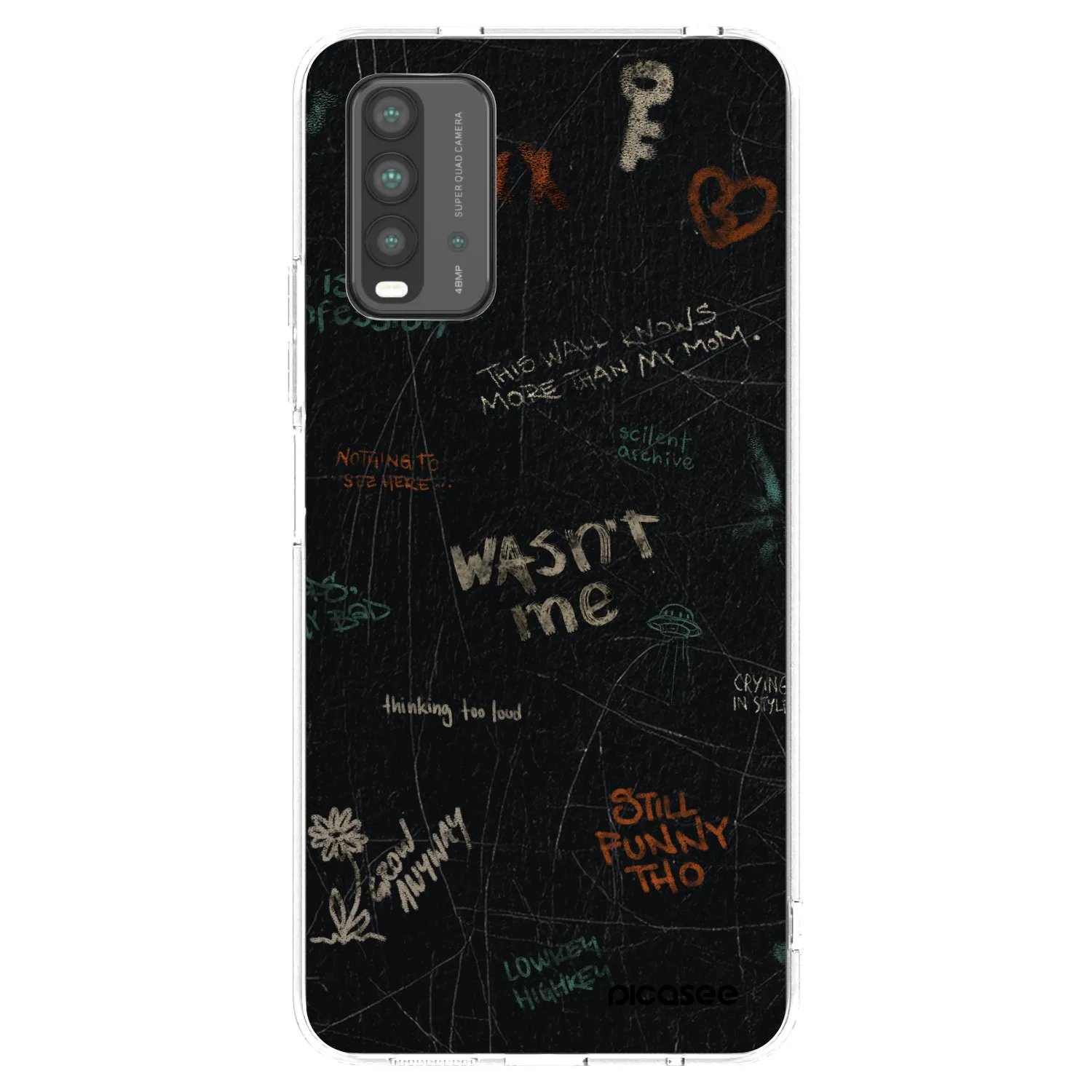 Picasee silikonový průhledný obal pro Xiaomi Redmi 9T - CONFESSION