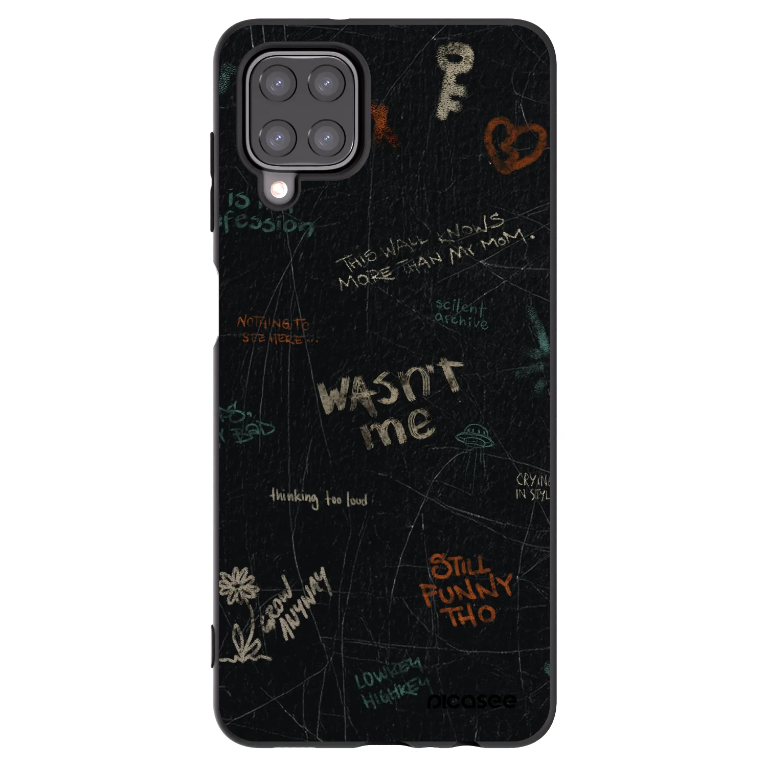 Picasee silikonový černý obal pro Samsung Galaxy M12 M127F - CONFESSION