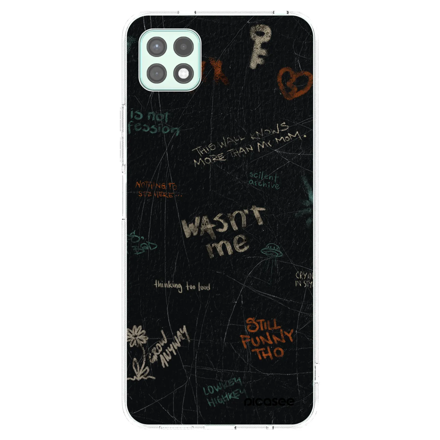 Picasee silikonový průhledný obal pro Samsung Galaxy A22 A226B 5G - CONFESSION