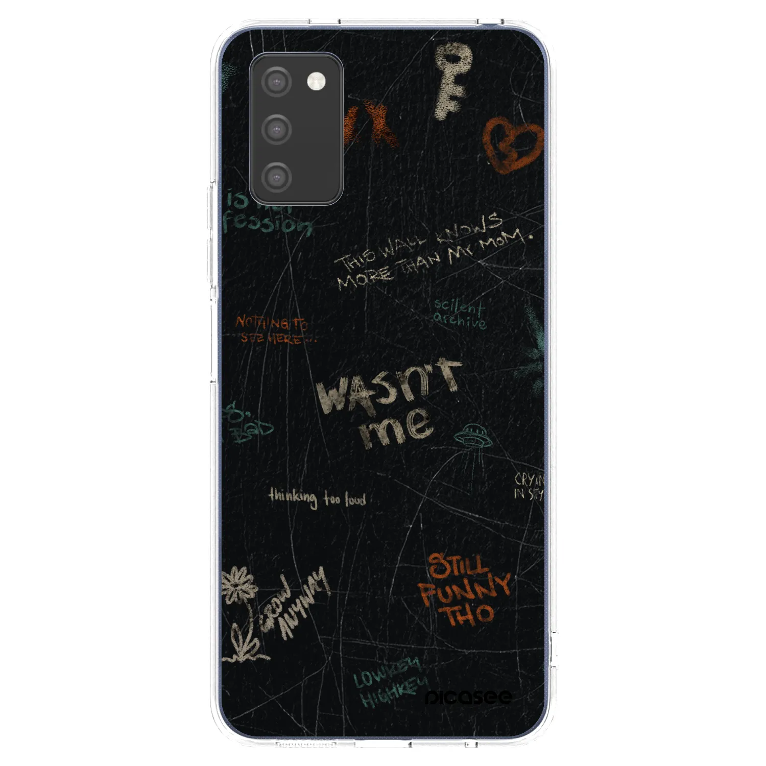 Picasee silikonový průhledný obal pro Samsung Galaxy A02s A025G - CONFESSION