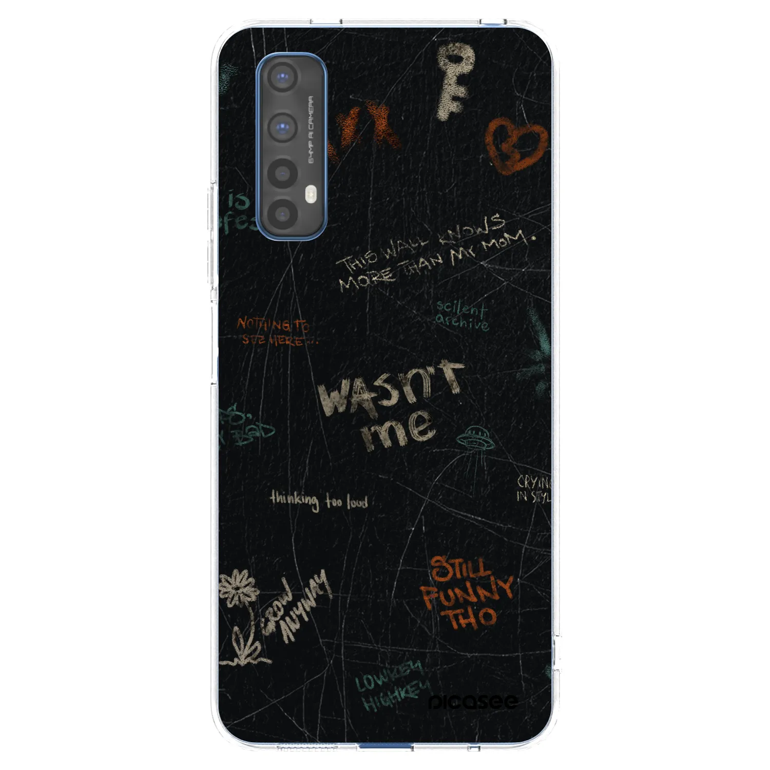 Picasee silikonový průhledný obal pro Realme 7 - CONFESSION