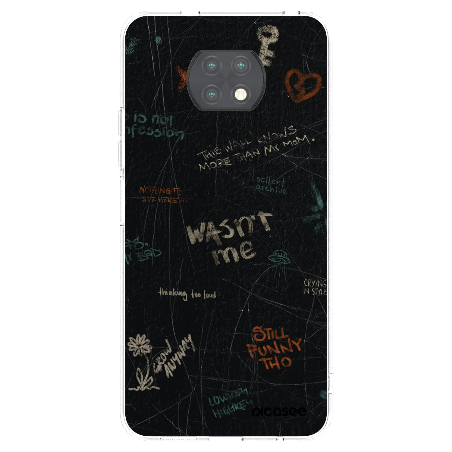 Picasee silikonový průhledný obal pro Xiaomi Redmi Note 9T - CONFESSION