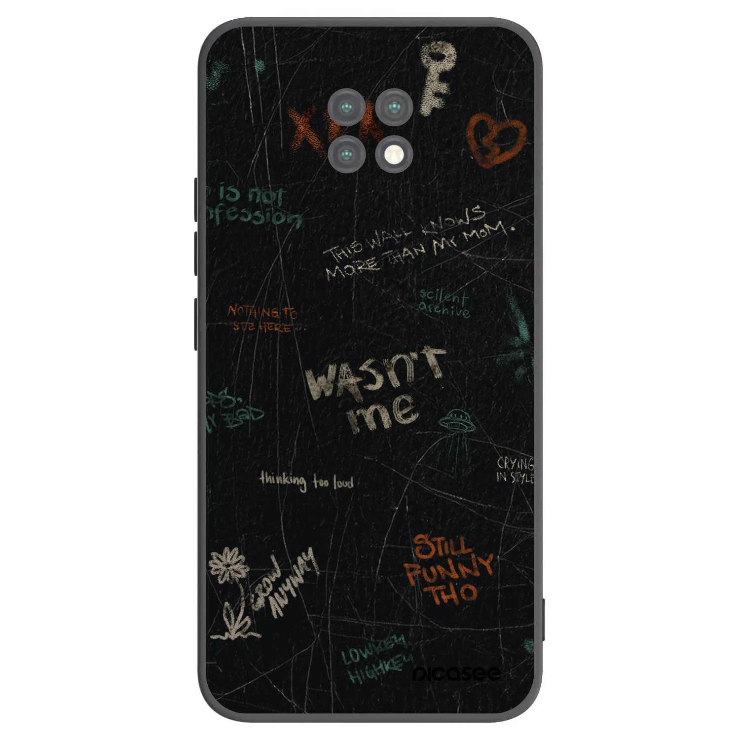 Picasee silikonový černý obal pro Xiaomi Redmi Note 9T - CONFESSION
