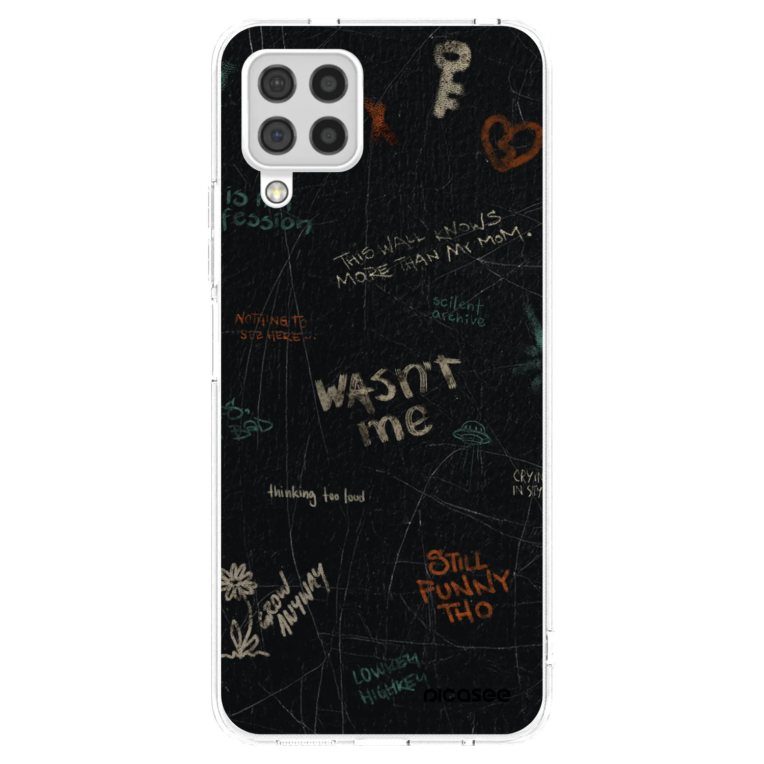 Picasee silikonový průhledný obal pro Samsung Galaxy A22 A225F 4G - CONFESSION