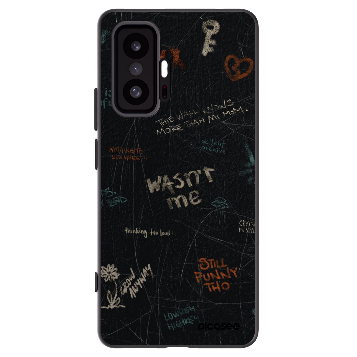Picasee silikonový černý obal pro Xiaomi 11T - CONFESSION