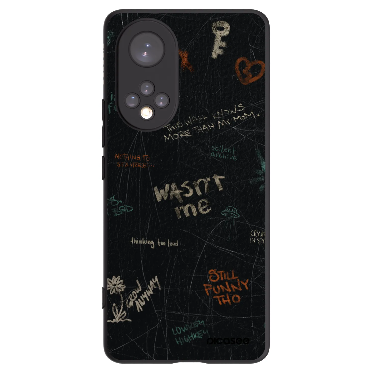 Picasee silikonový černý obal pro Honor 50 5G - CONFESSION