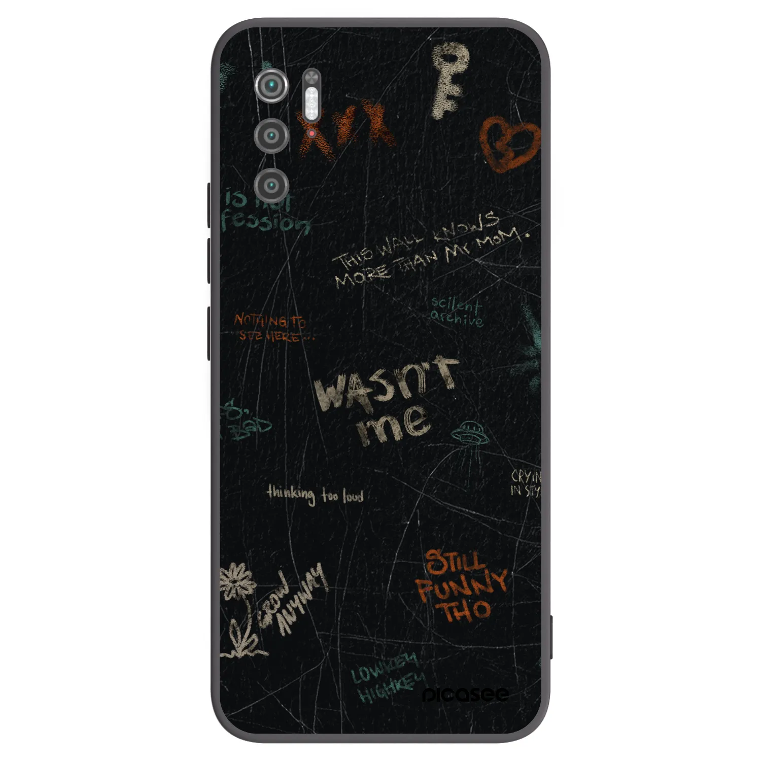 Picasee silikonový černý obal pro Xiaomi Poco M3 Pro 5G - CONFESSION