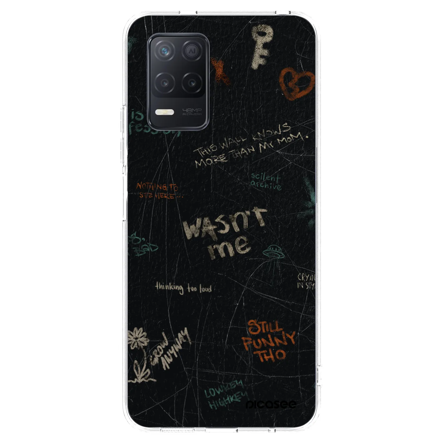 Picasee silikonový průhledný obal pro Realme 8 5G - CONFESSION