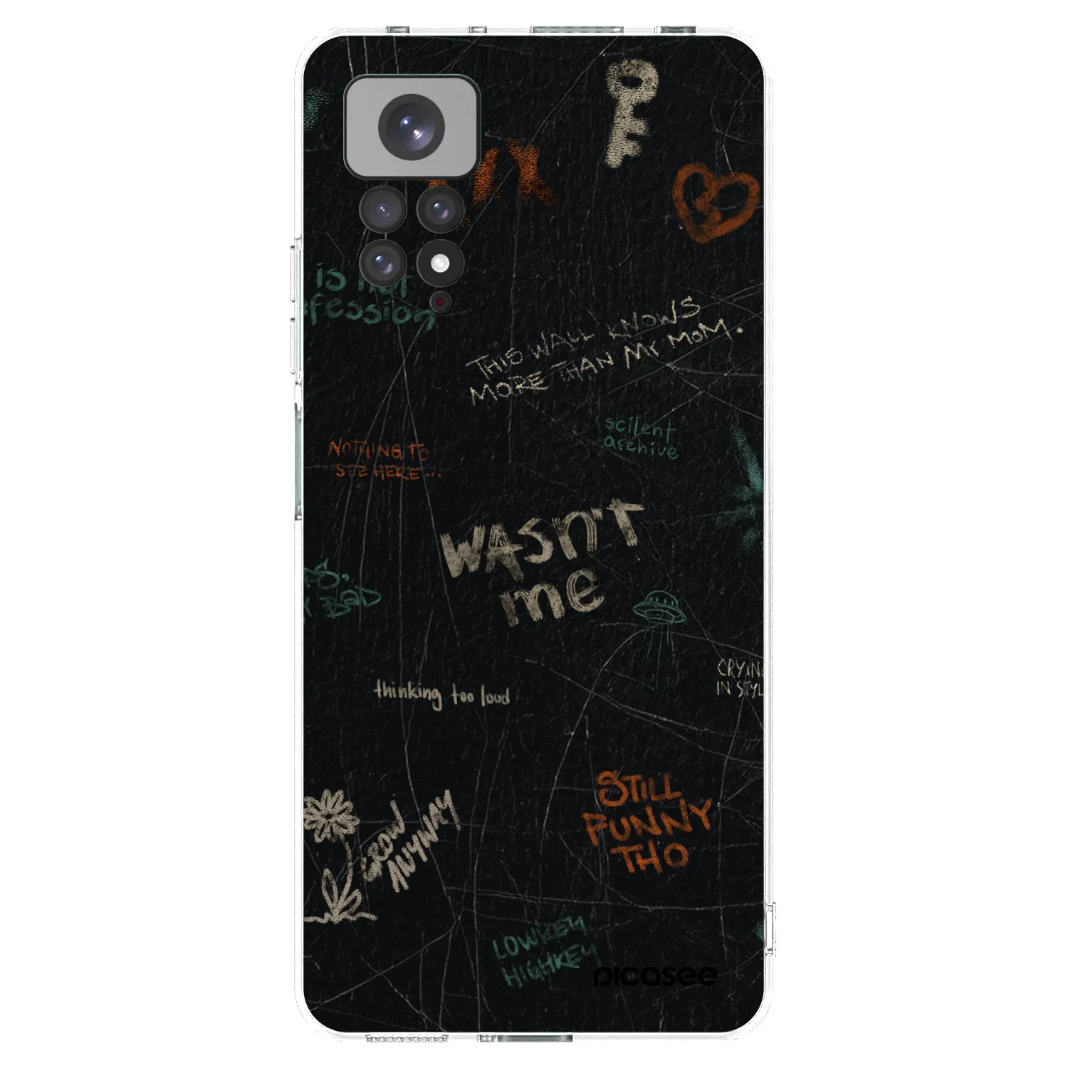 Picasee silikonový průhledný obal pro Xiaomi Redmi Note 11S 4G - CONFESSION