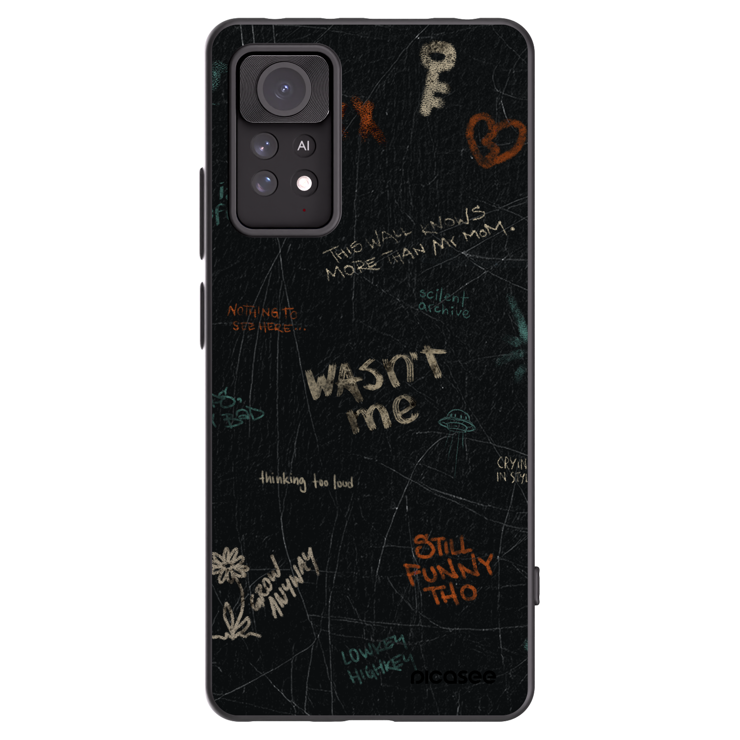 Picasee silikonový černý obal pro Xiaomi Redmi Note 11 Pro - CONFESSION