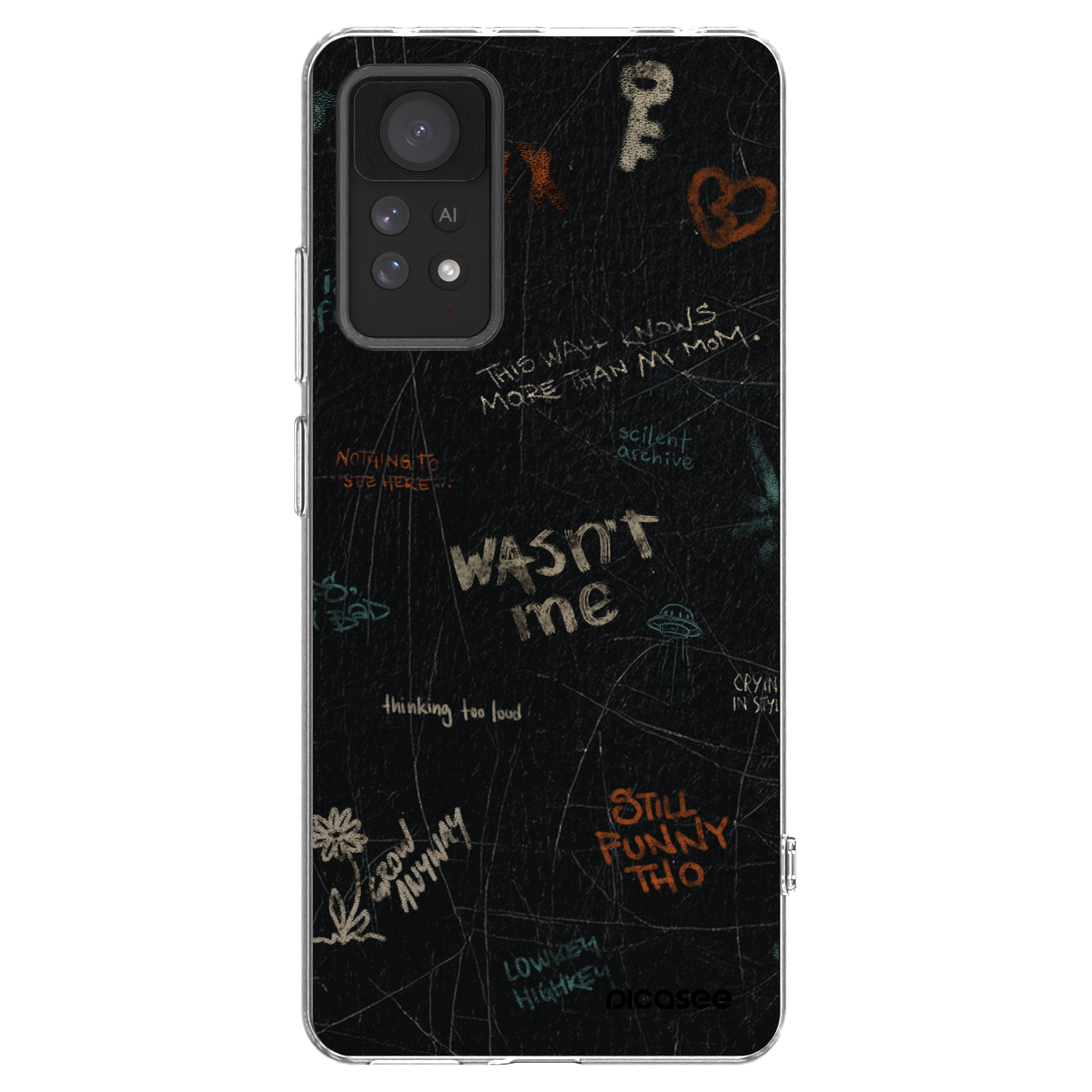 Picasee silikonový průhledný obal pro Xiaomi Redmi Note 11 Pro - CONFESSION