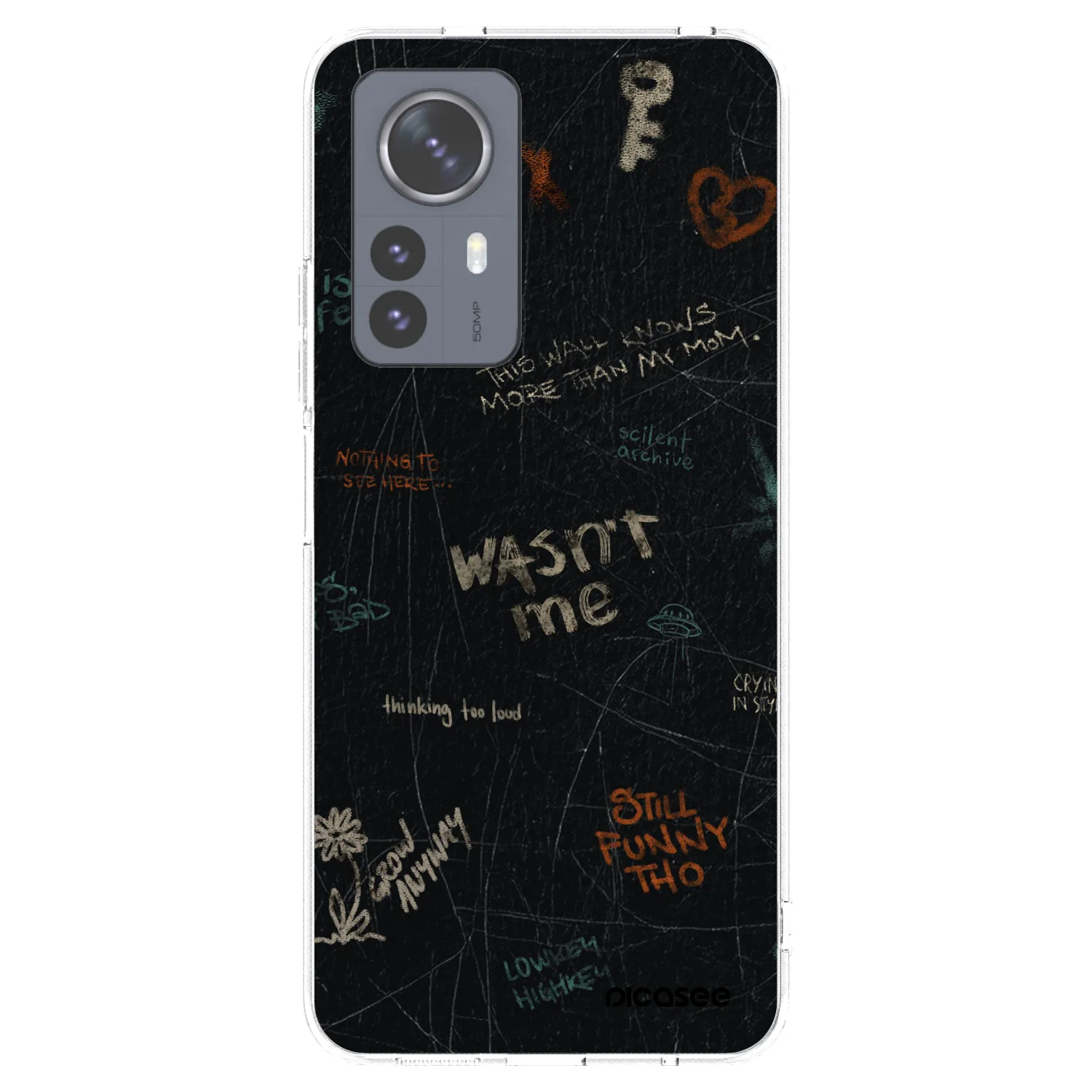 Picasee silikonový průhledný obal pro Xiaomi 12 Pro - CONFESSION
