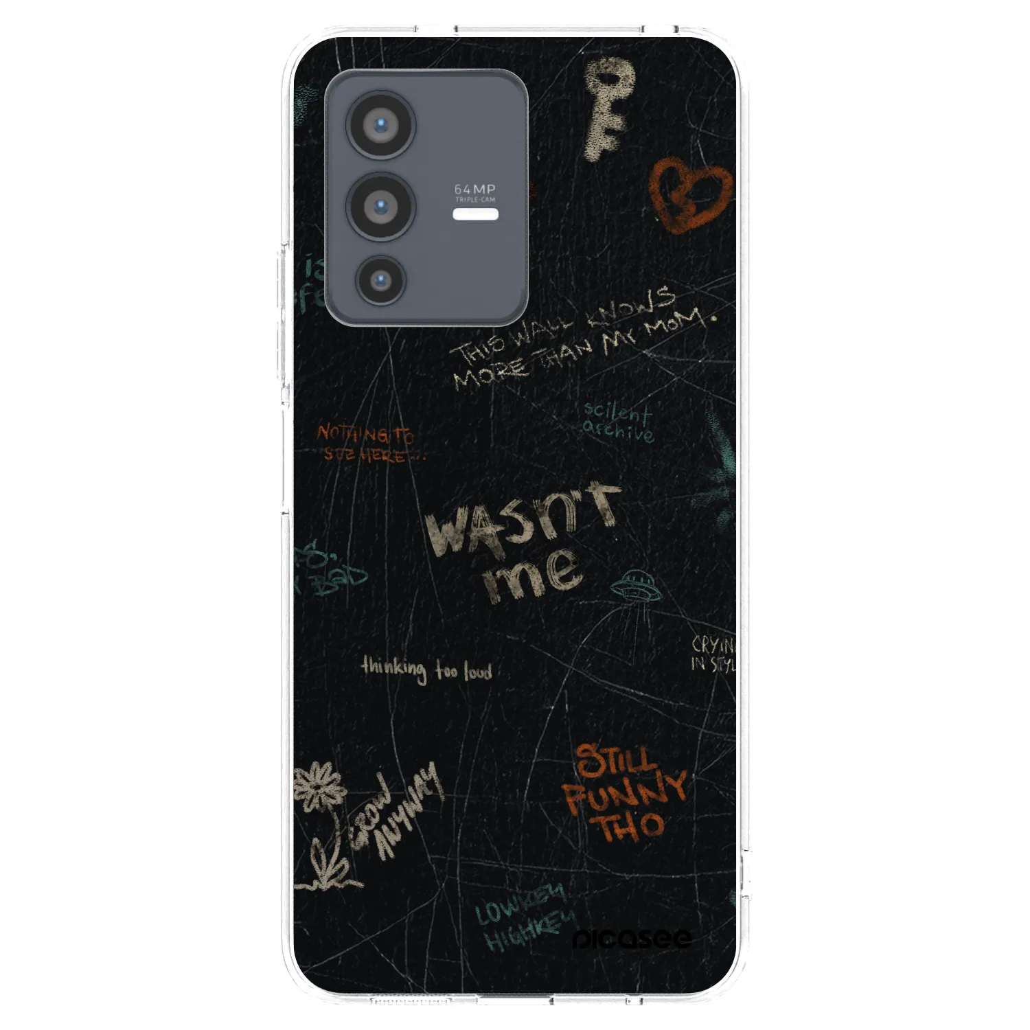 Picasee silikonový průhledný obal pro Vivo V23 5G - CONFESSION