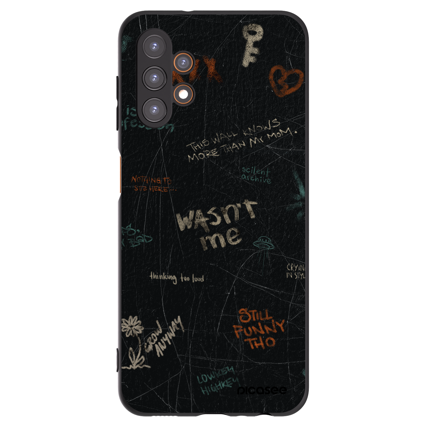 Picasee silikonový černý obal pro Samsung Galaxy A13 4G A135 - CONFESSION
