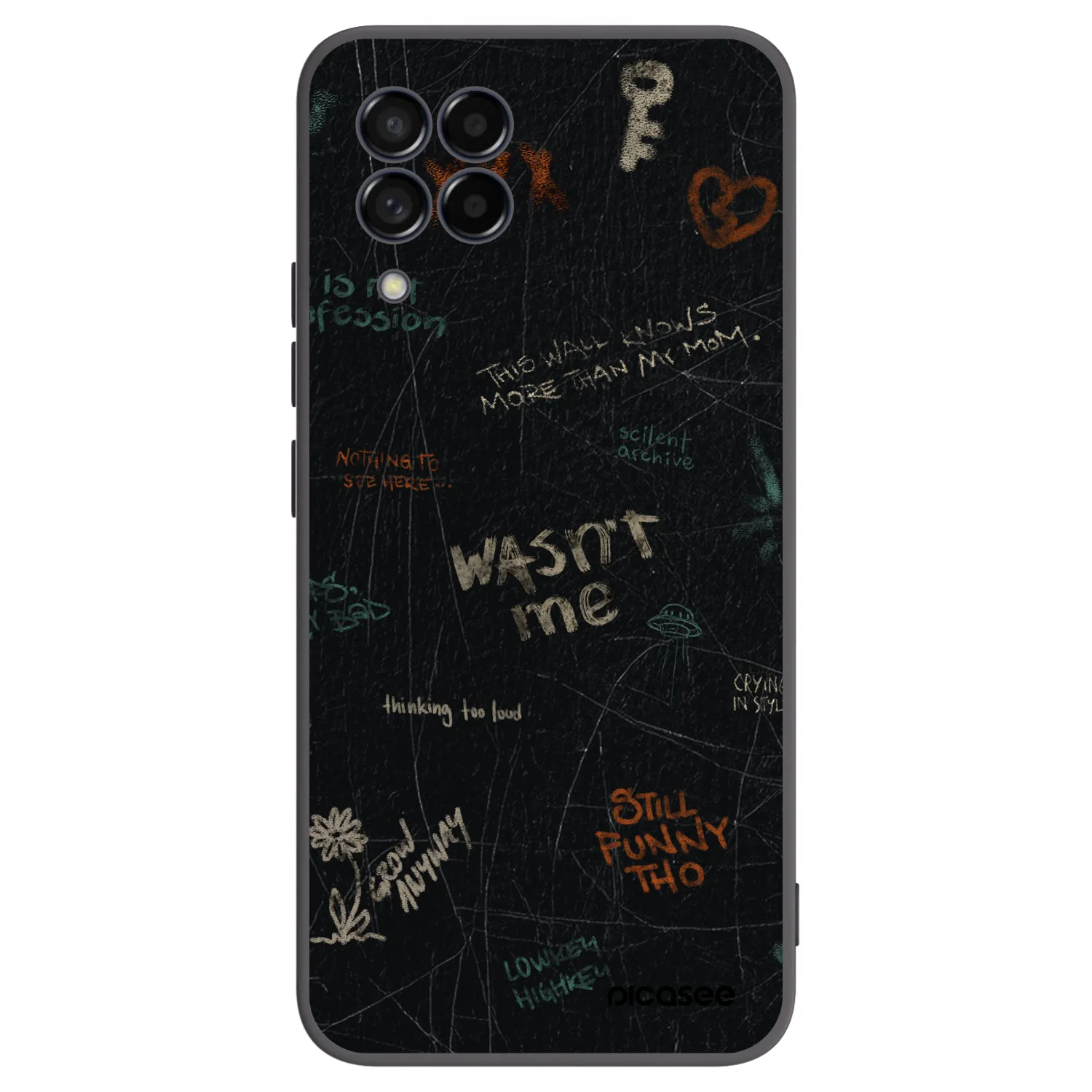 Picasee silikonový černý obal pro Samsung Galaxy M53 5G - CONFESSION