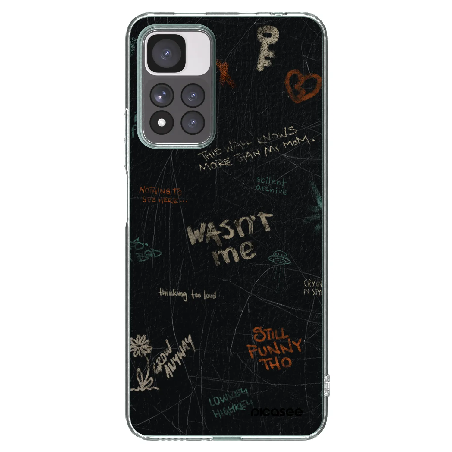 Picasee silikonový průhledný obal pro Xiaomi Redmi Note 11 Pro+ 5G - CONFESSION
